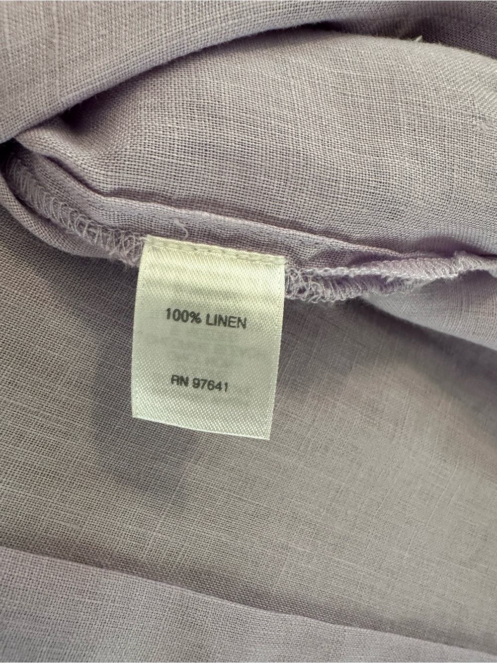 J. Jill Love Linen Lavender Button-Up Shirt - Picture 8 of 8